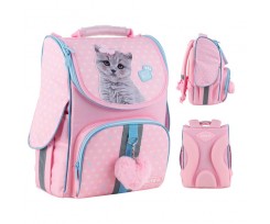 Рюкзак шкільний каркасний Kite Education Studio Pets 35х25х13 см 11.5 л рожевий (SP24-501S)