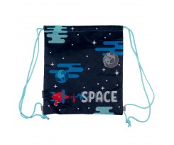 Сумка для взуття 1Вересня Out of Space 40x35 см синій (533503)