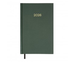 Дневник датированный 2026 Buromax Simple A5 320 страниц зеленый (BM.21166-04)
