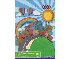 Картон цветной ZiBi Kids Line А4 10 цветов 10 листов (ZB.1950)