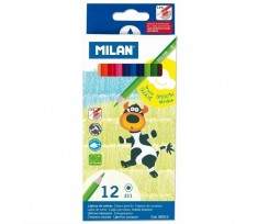Олівці кольорові Milan, 12 кольорів, 3мм(ml.80012)