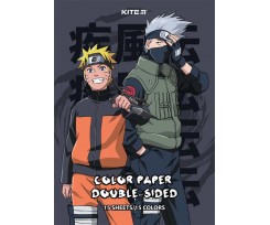 Бумага цветная Kite Naruto А4 двухсторонняя 15 цветов (NR24-250)