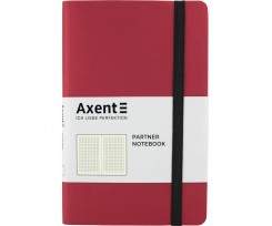 Книга записна Axent Partner Soft A5- 96 аркушiв клiтинка червона (8206-05-A)