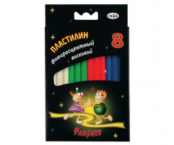 Пластилін флуоресцентний Гамма Флюрікі 102 г 8 кольорів (280035h)