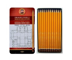 Карандаши графитные Koh-I-Noor Technic 2.0-2.5 мм 12 штук желтый (1502.i)
