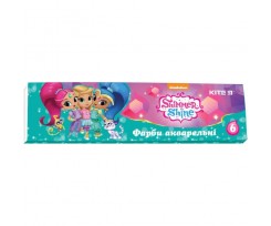 Фарби акварельні Kite Shimmer&Shine, 6 кольорів, без пензлика, асорті (sh18-040)