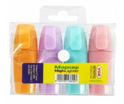 Маркер текстовий VGR Міні 2-4 мм 4 штуки асорті (Я43315_VR22012)