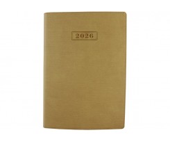 Дневник датированный 2026 Optima Stripe A5 352 страницы бежевый (O25285-66)