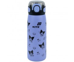 Термос с трубочкой Kite Kuromi 600 мл синий (HK25-1262)