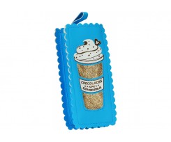 Пенал Cool For School 1 відділення блакитний (J-2609-blue)