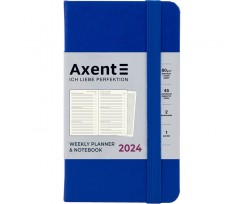 Щотижневик 2024 Axent Pocket Strong 90х150 мм 96 аркушів класичний синій (8508-24-38-A)