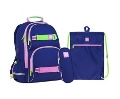 Школьный набор Wonder Kite 38x28x15 см 13.25 л (SET_WK22-702M-1)