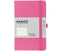 Книга записна Axent Partner 125х195 мм 96 аркушів клітинка рожева (8201-10-A)