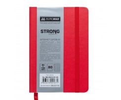 Блокнот деловой Buromax Strong 95x140 мм 80 листов клетка красный (BM.29012101-05)