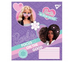 Тетрадь YES Barbie А5 12 листов коса линия (766195)