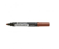 Маркер Centropen Permanent 2.5 мм коричневий (8566/07)