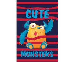 Блокнот Zibi Monsters А6 40 листов клетка ассорти (ZB.12134)