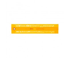 Буквений трафарет Rotring, 3,5 мм, жовтий, пластик (S0228480)