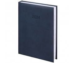 Дневник датированный 2024 Brunnen Torino А6 368 страниц синий (73-736 38 304)