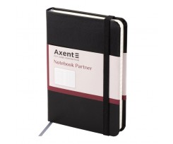 Книга записна Axent Partner A6- 96 аркушів клітинка чорна (8301-01-A)