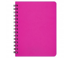 Книга записна Buromax Bright А6 60 аркушів клітинка рожева (BM.24654155-10)
