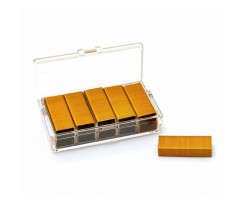Скоби для степлера №10 Kangaro 1000 штук золотисті (№10 yellow)