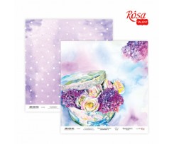 Бумага для скрапбукинга ROSA TALENT Floral Poem 2 двусторонний 30х30 см 200 г / м2 (5316002)