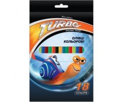 Олівці кольорові  Cool For School Turbo, 18 кольорів,2,7мм(TU06102)