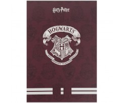 Блокнот Kite Harry Potter A5 50 аркушів клітинка бордовий (HP21-194-1)