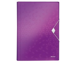 Папка Leitz Wow на гумці A4 фіолетовий металік (4589-00-62)