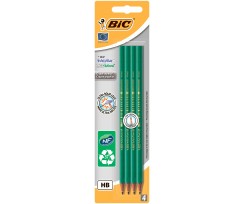 Олівець чорнографітовий Bic Evolution 650 HB 4 штуки зелений (bc8902764)
