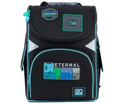 Рюкзак шкільний каркасний GoPack Education Eternal Game 34х26х13 см 11 л чорний (GO24-5001S-6)