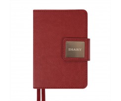 Дневник датированный 2026 Leo Planner Chiara A6 352 страницы бордовый (252705)