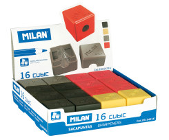 Точилка MILAN CUBIC, ассорти (ml.20154216)