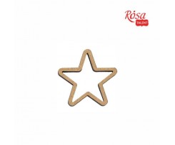 Міні-заготовка ROSA TALENT Зірочка 1 МДФ 40х40 мм 10 шт (2809133)