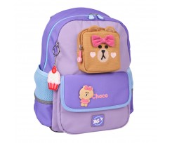 Рюкзак школьный Yes Line Friends Pretty Choco 36x26x13 см 12 л сиреневый (559836)