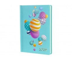 Дневник датированный 2026 Optima Color A5 352 страницы принт (O26138)