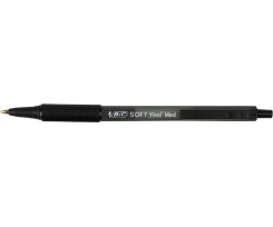 Ручка кулькова Bic Soft Clic Grip 0.30 мм чорний (bc837397)