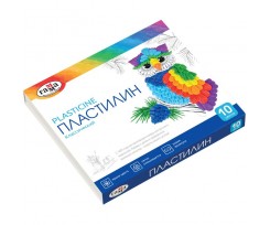 Пластилін Гамма Класичний 200 г 10 кольорів асорті (281032)