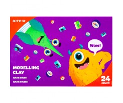 Пластилін восковий Kite Jolliers 24 кольори 480 г (K20-089)