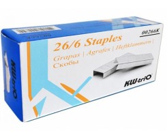 Скоби KW-trio 26 6 5000 штук срібні (00266K)