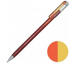 Ручка гелева Pentel 1 мм помаранчево-жовта (К110-DFX)
