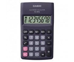 Калькулятор карманный Casio 8 разрядный 118x69.5x18 мм пластик (HL-815L-BK-S-GP)