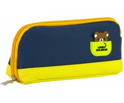 Пенал Cool For School 1 відділення жовто-синій (B-8694-dk.blue)