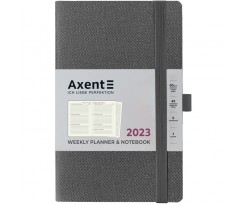 Щотижневик Axent Partner Soft Fabric 125x195 мм 96 аркушів сірий (8514-23-03-A)