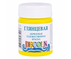 Фарба акрилова ЗХК Декола 50 мл лимонна глянцева (352006)