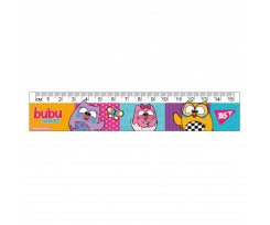 Линейка Yes Bubu 15 см прозрачная (370553)