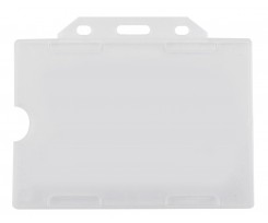 Бейдж горизонтальный Optima 105x74 мм ПВХ PP прозрачный (O45623)