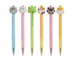Ручка кулькова автоматична ZiBi Ball Animals 07 мм синя (ZB.2223)