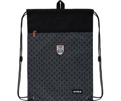 Сумка для обуви с карманом Kite Education College Line boy 46x33 см черный (K22-601M-2)